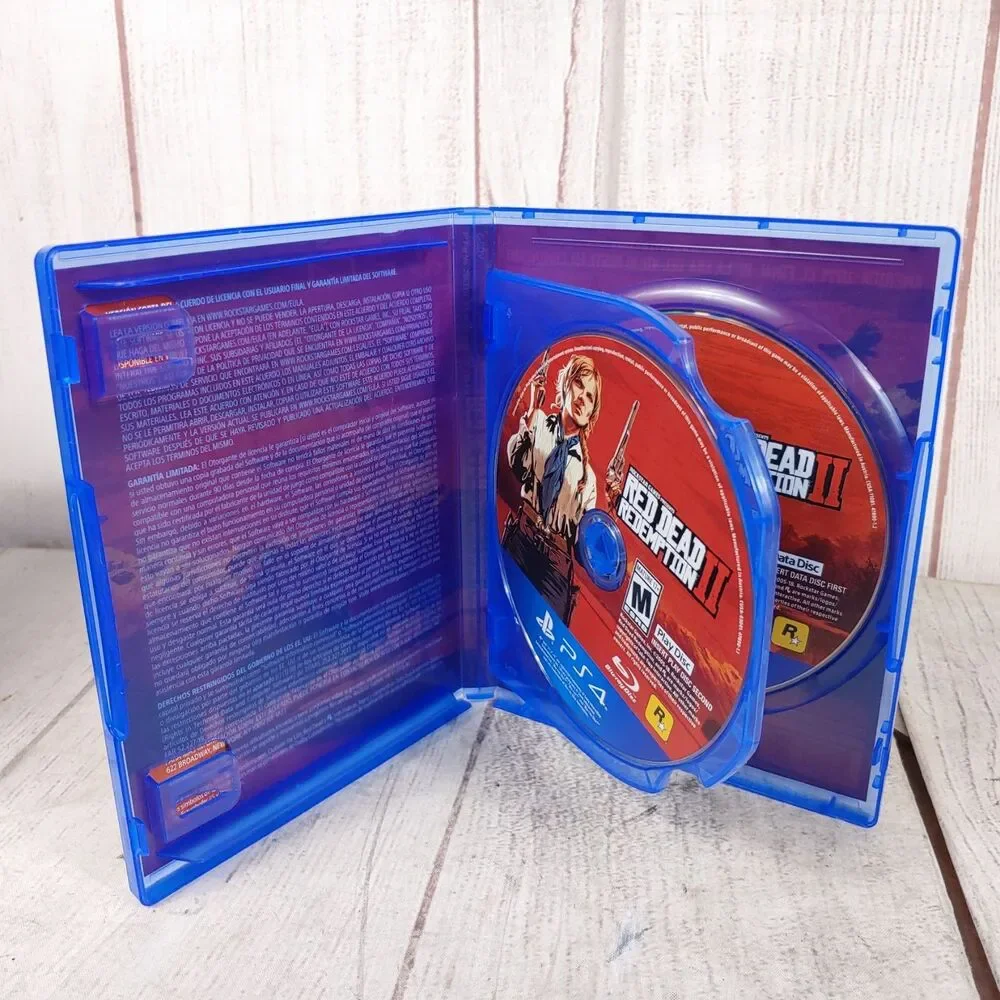 Red Dead Redemption II Sony PS4 Video Game 2 Disc Set Action Western TESTED